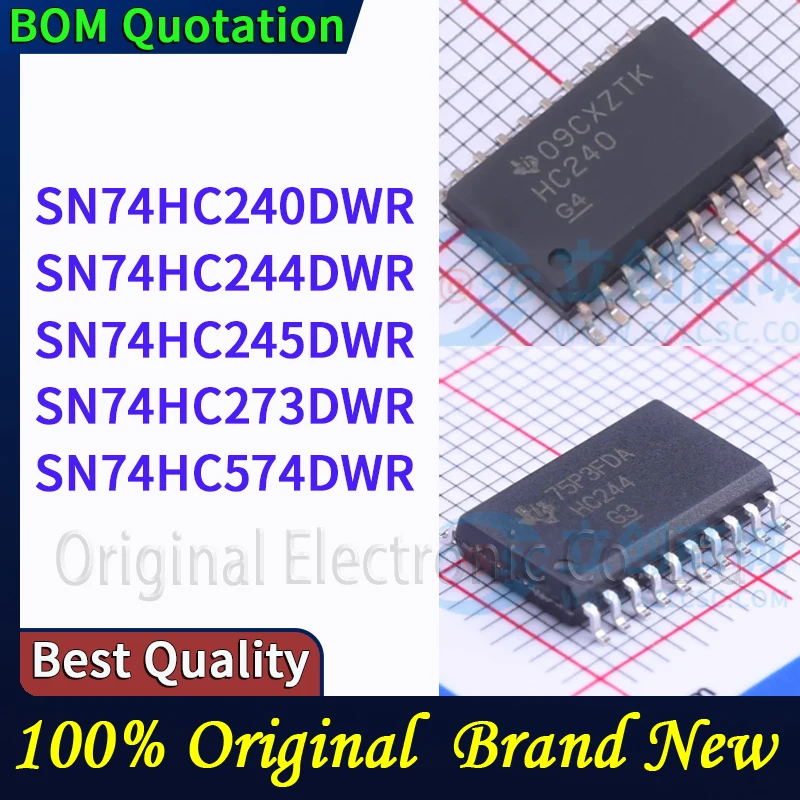5pcs/lot SN74HC240DWR SN74HC244DWR SN74HC245DWR SN74HC273DWR SN74HC574DWR In stock Original High quality
5pcs/lot SN74HC240DWR SN74HC244DWR SN74HC245DWR SN74HC273DWR SN74HC574DWR In stock Original High quality