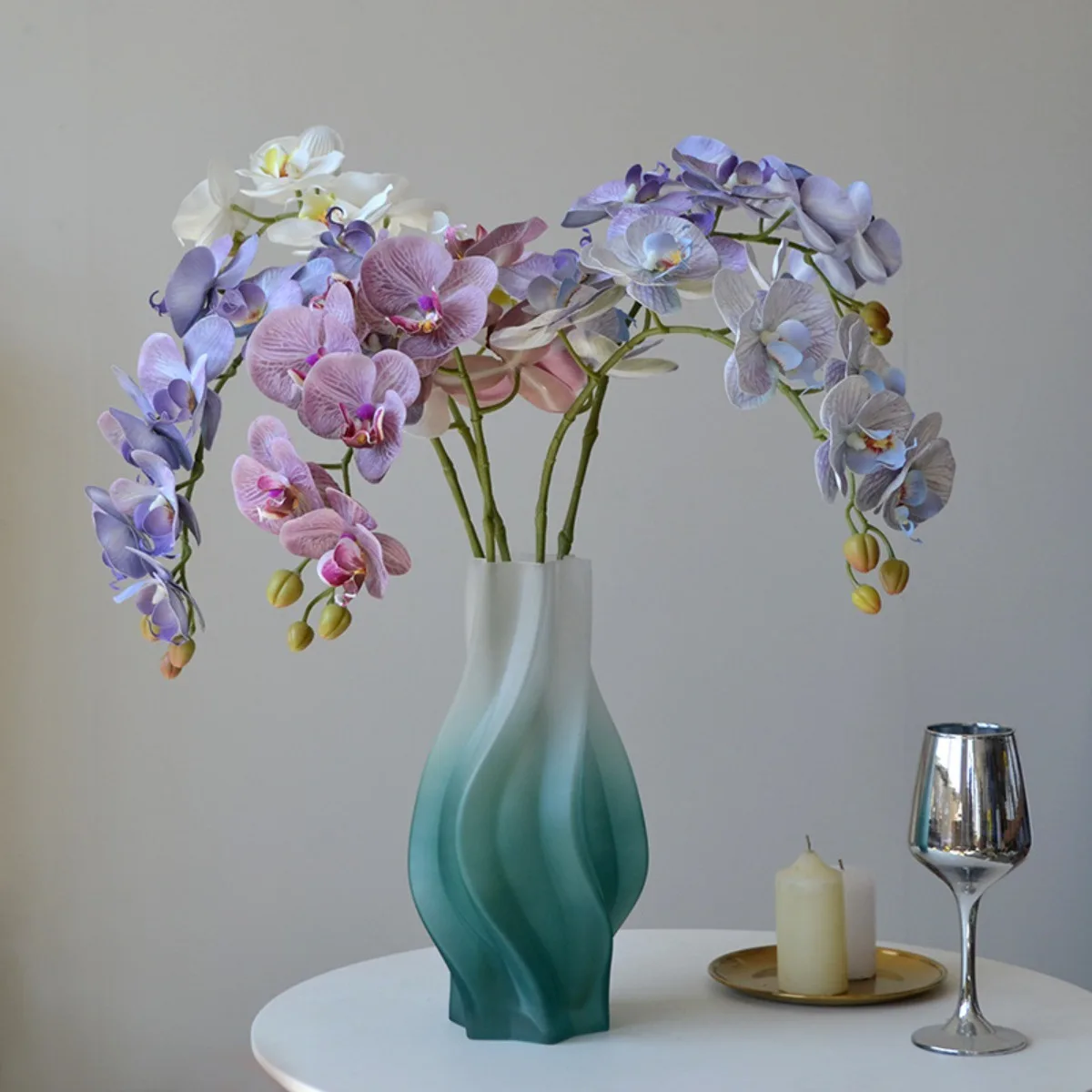 99CM Artificial Phalaenopsis Flower Branches Real Touch Faux Orchid Stems for Floral Arrangement Wedding Party Home Decoration
99CM Artificial Phalaenopsis Flower Branches Real Touch Faux Orchid Stems for Floral Arrangement Wedding Party Home Decoration