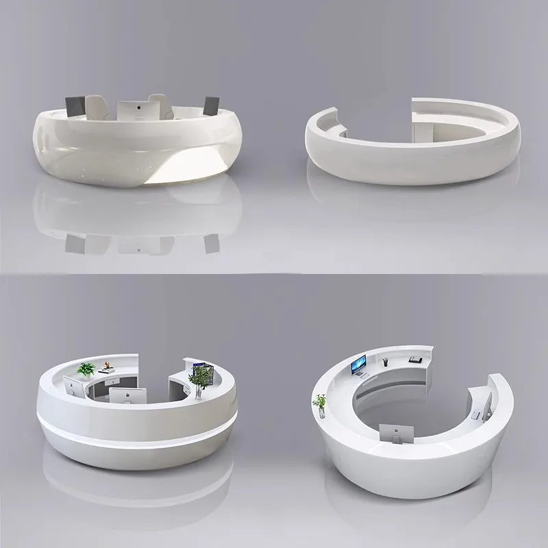 Simple Curved Bar Counter Beauty Salon Cashier Round Creative Consultation Counter Painted Fiberglass Company Reception Desk
Simple Curved Bar Counter Beauty Salon Cashier Round Creative Consultation Counter Painted Fiberglass Company Reception Desk