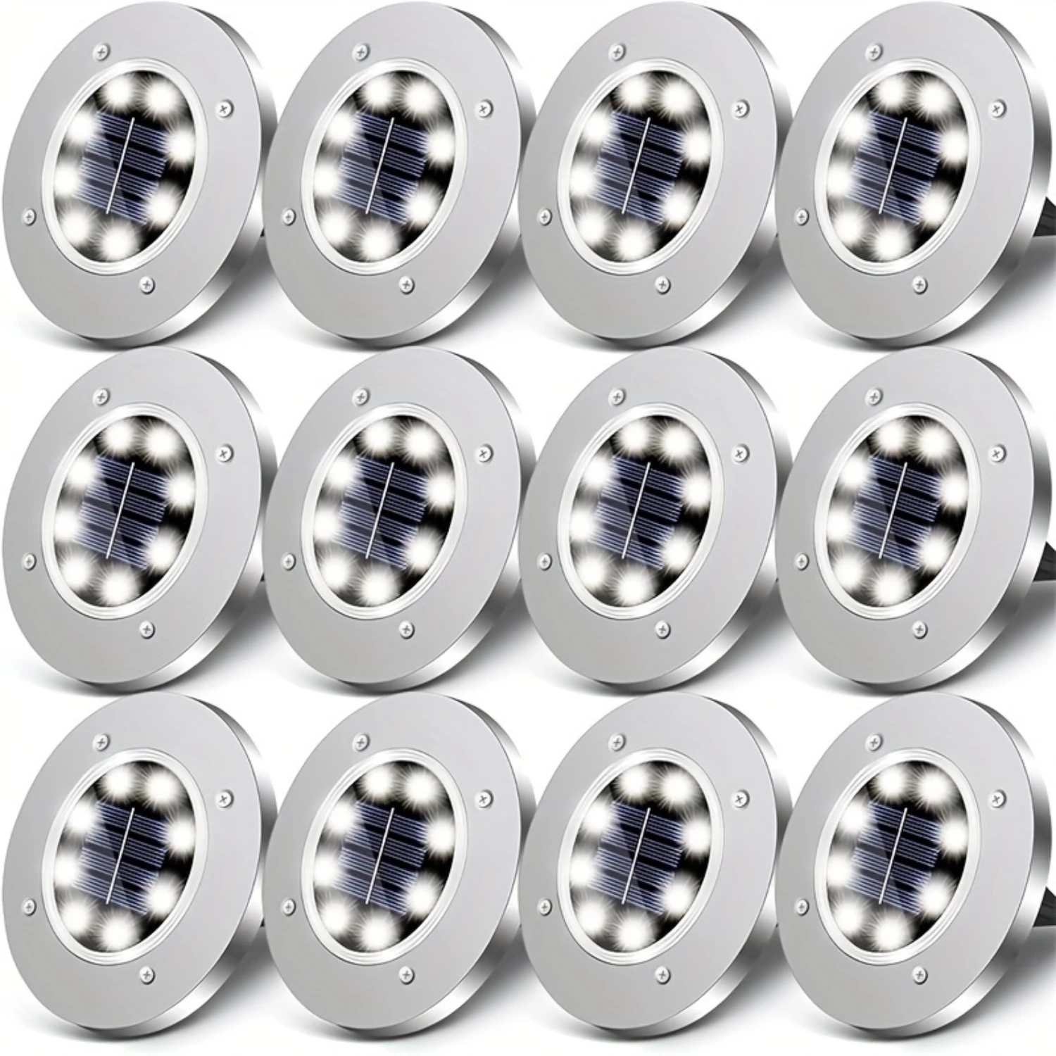 BanBers Solar Ground Light, 12Pcs Outdoor Waterproof LED Pathway Light, In-Ground Lights for Yard, Lawn, Driveway, White
BanBers Solar Ground Light, 12Pcs Outdoor Waterproof LED Pathway Light, In-Ground Lights for Yard, Lawn, Driveway, White