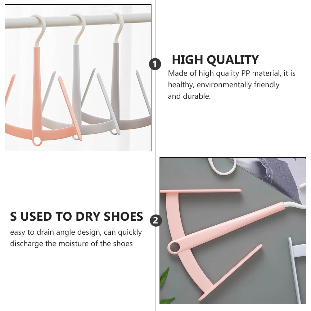 4pcs Shoes Drying Rack PP Material Lightweight Hooks Plastic Hanger Closet Organizer Indoor Outdoor Use
4pcs Shoes Drying Rack PP Material Lightweight Hooks Plastic Hanger Closet Organizer Indoor Outdoor Use