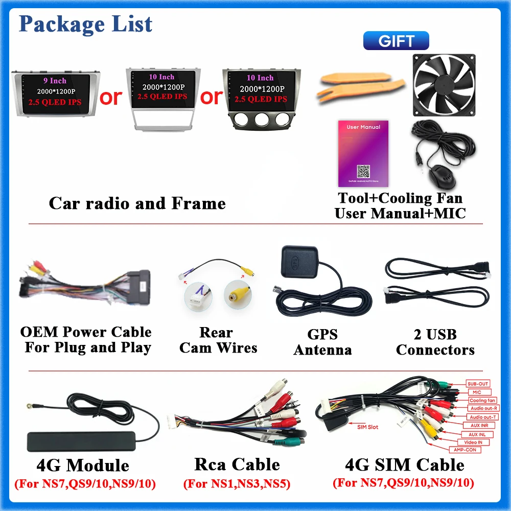 Car Radio Carplay Android 13 For Toyota Camry 7 XV 40 50 2006 - 2011 Navigation GPS Android Auto Screen No 2din 5G WiFi
Car Radio Carplay Android 13 For Toyota Camry 7 XV 40 50 2006 - 2011 Navigation GPS Android Auto Screen No 2din 5G WiFi