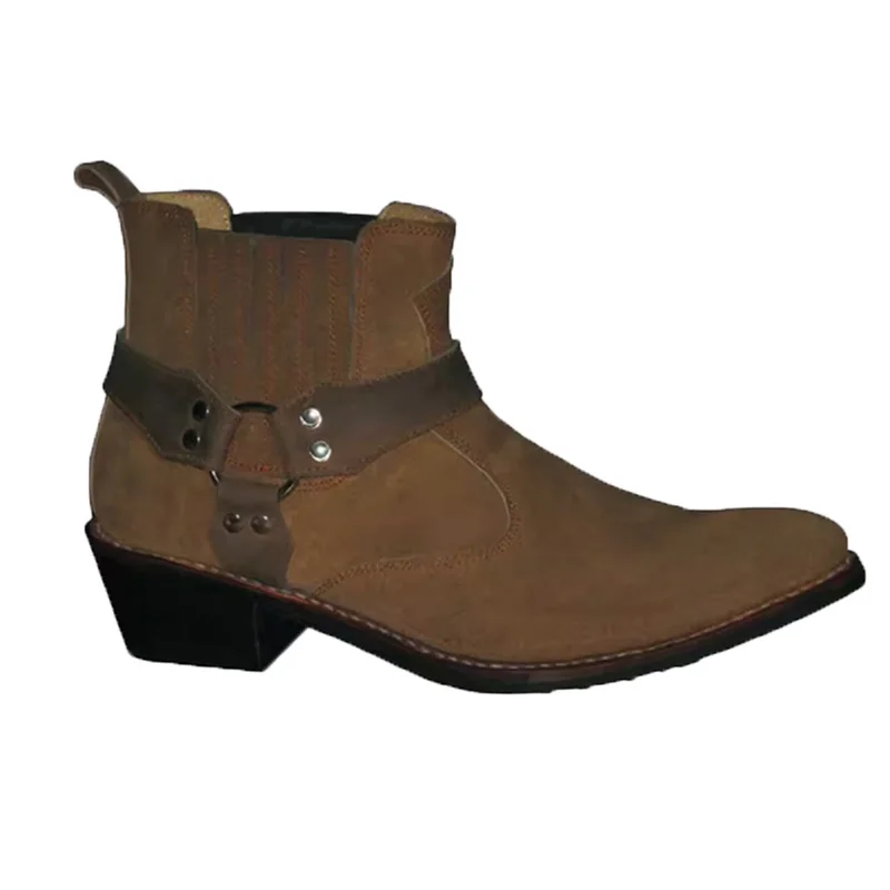 Western Cowboy Riding Boots New Handmade Genuine Leather Men's Boots for Men Brown Pointed Toe 4.5cm Heels, Big Size 38-45
Western Cowboy Riding Boots New Handmade Genuine Leather Men's Boots for Men Brown Pointed Toe 4.5cm Heels, Big Size 38-45