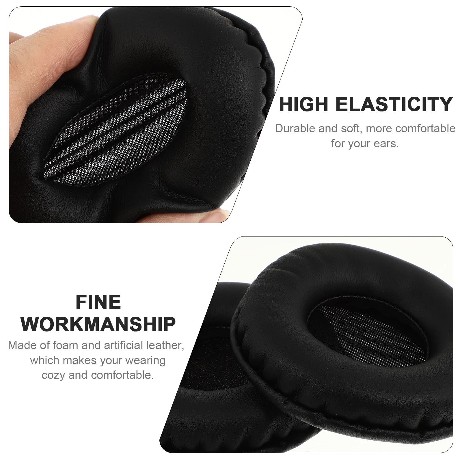 2pcs 1 Pair Replacement Ear Pads For 1.0 2.0 Headphones Black Soft Durable High Elasticity Design Ear Cushion Headphone
2pcs 1 Pair Replacement Ear Pads For 1.0 2.0 Headphones Black Soft Durable High Elasticity Design Ear Cushion Headphone