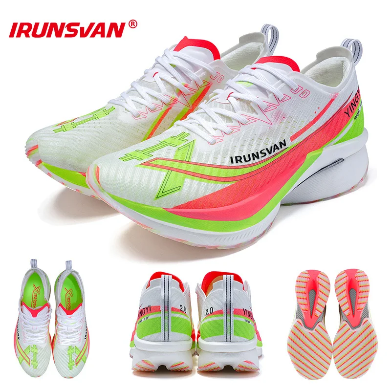 IRUNSVAN Carbon Plate Marathon Running Shoes Shock Absorbent Sports Shoes Track and Field Exam Training Shoes Sprint Unisex 0886
IRUNSVAN Carbon Plate Marathon Running Shoes Shock Absorbent Sports Shoes Track and Field Exam Training Shoes Sprint Unisex 0886