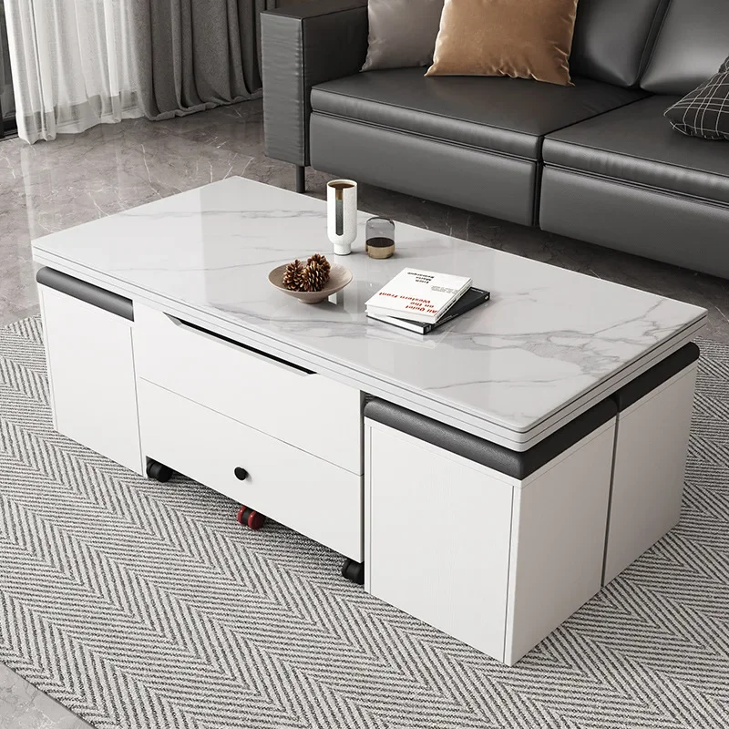 Wholesale multifunctional rock panel coffee table combination, instantly transformed into a dining table, dual-purpose small uni
Wholesale multifunctional rock panel coffee table combination, instantly transformed into a dining table, dual-purpose small uni