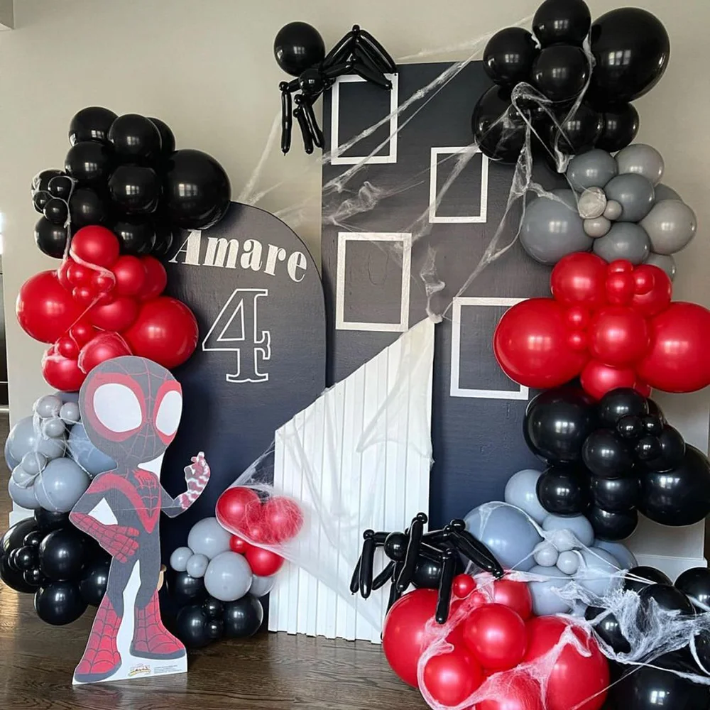 166pcs Disney Superhero Spiderman Red Black Theme 32inch Sliver Number 1-9th Birthday Party Decor For Child Boy's Gift Supplies
166pcs Disney Superhero Spiderman Red Black Theme 32inch Sliver Number 1-9th Birthday Party Decor For Child Boy's Gift Supplies