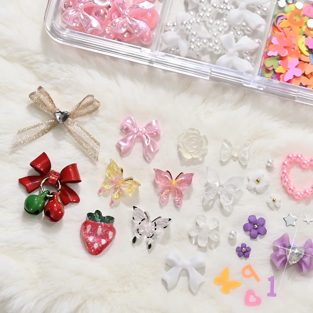 Набор из 12 сеток/коробок: Ассорти сладких 3D-украшений для ногтей (цветы, клубника, бантики, леденцы) для салонов и домашнего маникюра
Набор из 12 сеток/коробок: Ассорти сладких 3D-украшений для ногтей (цветы, клубника, бантики, леденцы) для салонов и домашнего маникюра