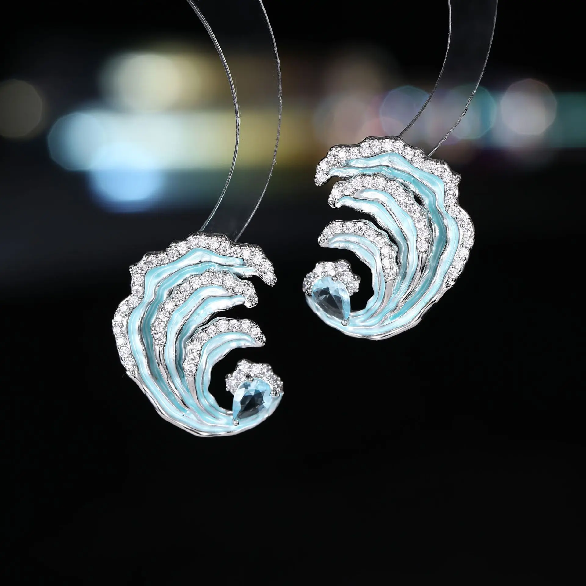 unique stud earrings for women 2025 new enamel sea wave shape spindrift blue purple cute jewelry summer beach female gift
unique stud earrings for women 2025 new enamel sea wave shape spindrift blue purple cute jewelry summer beach female gift