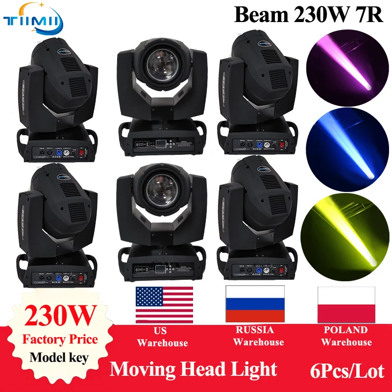 No TAX 6Pcs Lyre Beam 230W 7R Moving Head Light with Suitcase Sharpy Beam 7r 230 Stage Light Flightcase LED Move Head Wash
No TAX 6Pcs Lyre Beam 230W 7R Moving Head Light with Suitcase Sharpy Beam 7r 230 Stage Light Flightcase LED Move Head Wash