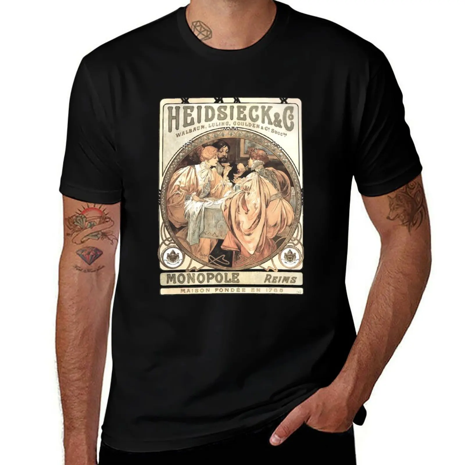 Art Nouveau 1901 Original Beverage Poster, by Alphonse Mucha. HIGH DEFINITION T-Shirt
Art Nouveau 1901 Original Beverage Poster, by Alphonse Mucha. HIGH DEFINITION T-Shirt