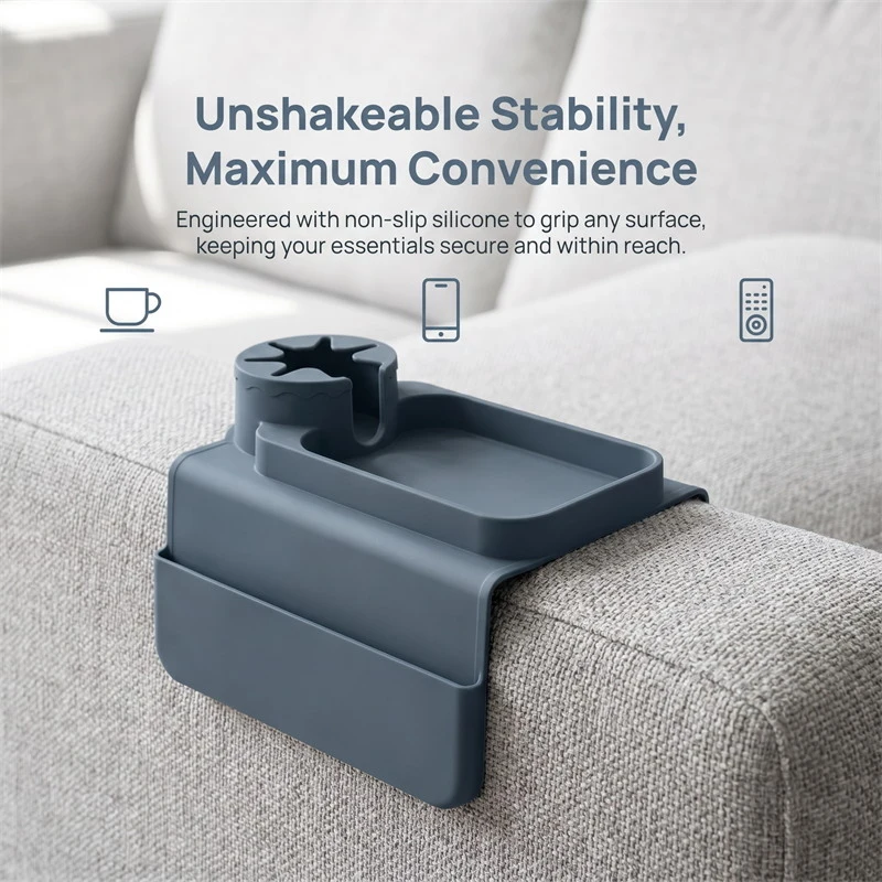 Silicone Sofa Couch Cup Holder Versatile Sturdy Sofa Armrest Tray with Side Pocket Easy to Install Silicone Armchair Cup Holder
Silicone Sofa Couch Cup Holder Versatile Sturdy Sofa Armrest Tray with Side Pocket Easy to Install Silicone Armchair Cup Holder