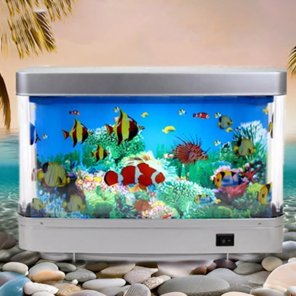 Desktop aquarium fish tank decorative light USB dynamic fish tank, aquarium decorative theme ornaments night light (No plug)
Desktop aquarium fish tank decorative light USB dynamic fish tank, aquarium decorative theme ornaments night light (No plug)