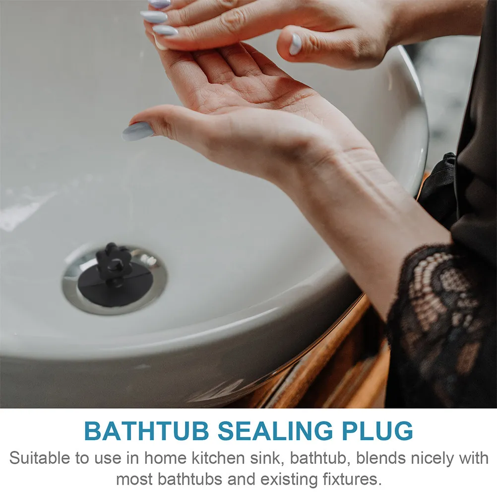 2 Pcs Sink Stopper Tub Plug Flat Bathtub Drain Silicone Black Bathroom Stoppers
2 Pcs Sink Stopper Tub Plug Flat Bathtub Drain Silicone Black Bathroom Stoppers