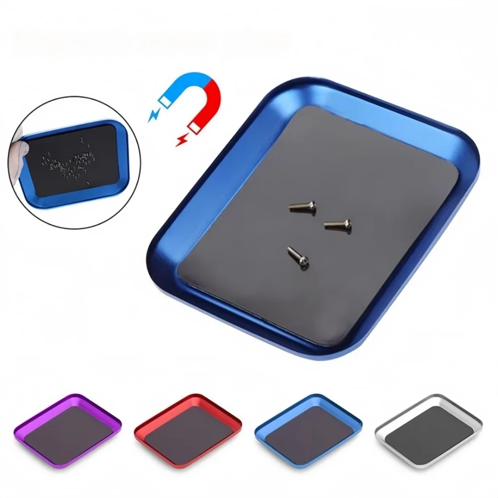 Screw Tray with Magnetic Pad Aluminium Alloy Magnet Screws Disk Storage Plate for RC Airplane Car Boat Repair Tool Repair Disk
Screw Tray with Magnetic Pad Aluminium Alloy Magnet Screws Disk Storage Plate for RC Airplane Car Boat Repair Tool Repair Disk