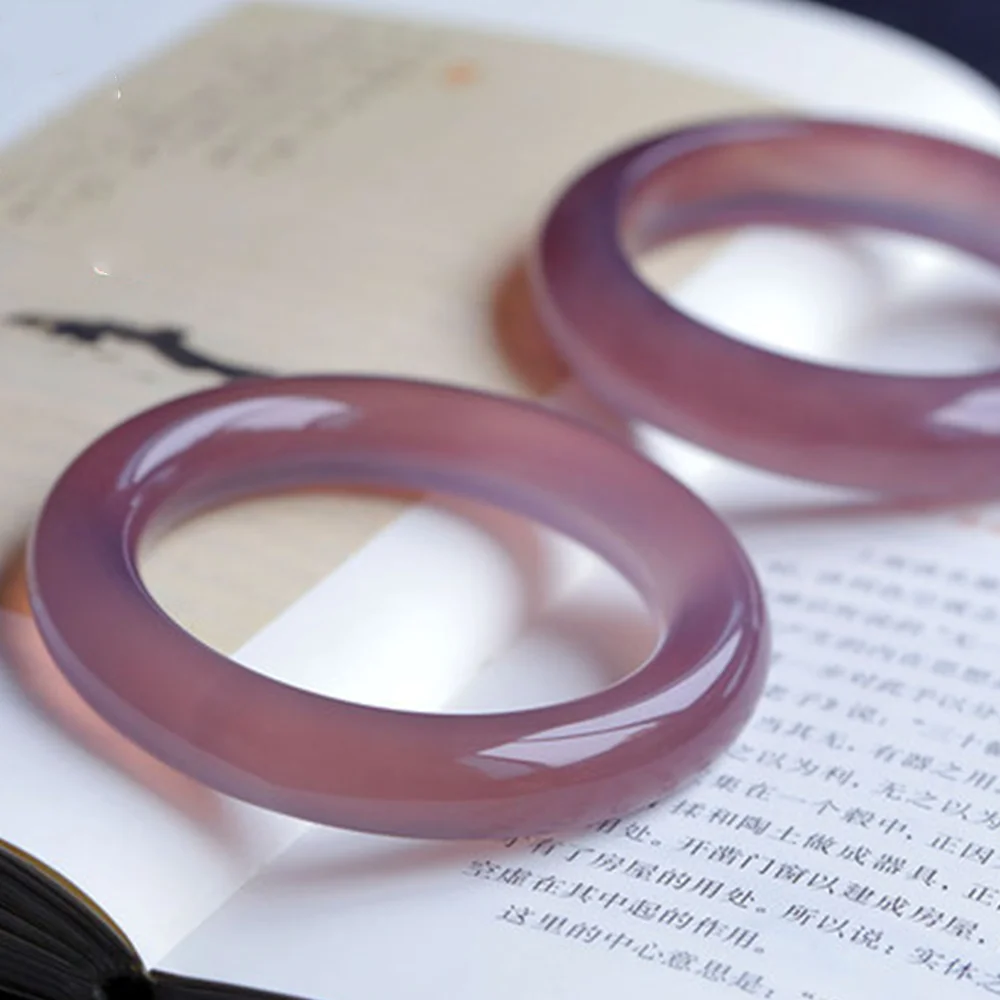 Round Natural Chalcedony Bracelet ExquisiteTrend Gray Purple Bangle Real Jade Man Woman Ladys Hand Ring Perfect Elegant Jewelry
Round Natural Chalcedony Bracelet ExquisiteTrend Gray Purple Bangle Real Jade Man Woman Ladys Hand Ring Perfect Elegant Jewelry