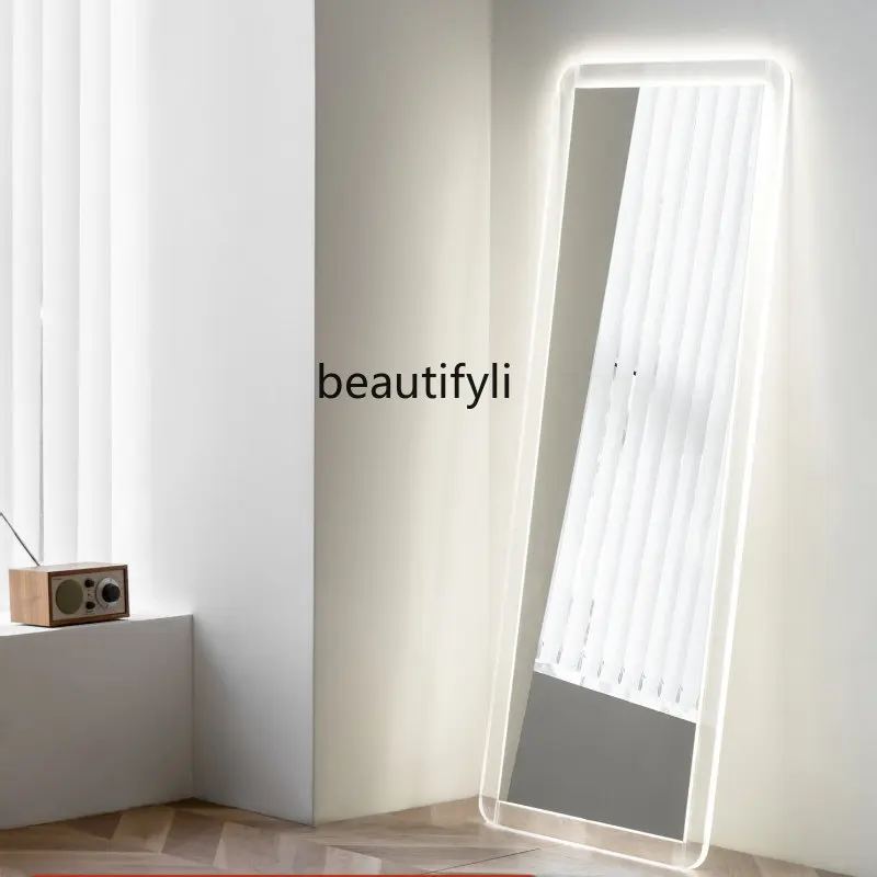 zqAcrylic Floor Mirror Full-Length Mirror Dressing Mirror Full Body Home Nordic Mobile Mirror Light Luxury
zqAcrylic Floor Mirror Full-Length Mirror Dressing Mirror Full Body Home Nordic Mobile Mirror Light Luxury