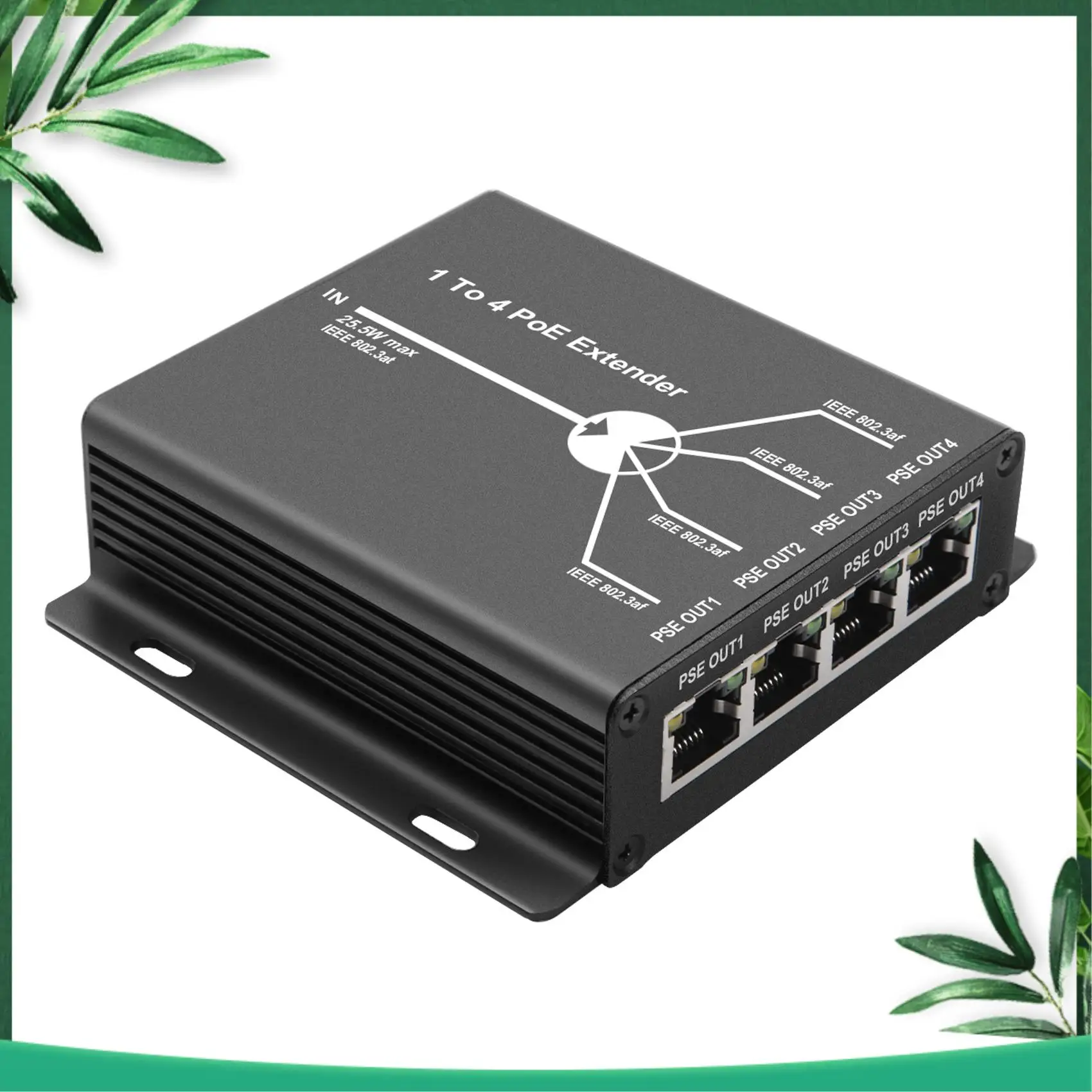(NEW) 4 Port IEEE802.3Af Poe Extender For IP Camera Extend 120M Transmission Distance With 10/100Mbps LAN Ports 4 POE Extender
(NEW) 4 Port IEEE802.3Af Poe Extender For IP Camera Extend 120M Transmission Distance With 10/100Mbps LAN Ports 4 POE Extender