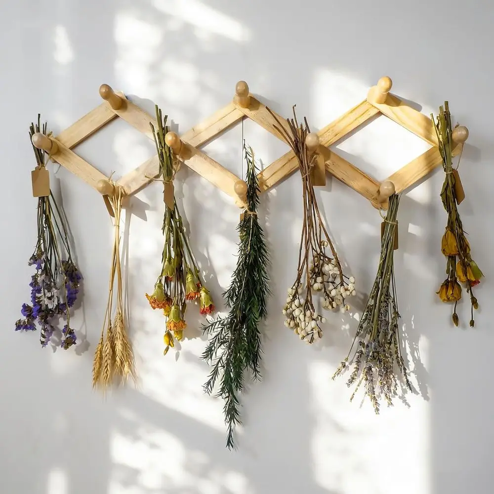 Adjustable Hanging Herb Drying Rack for 10 Bouquets - Space-Saving, Wall-Mounted Herb Dryer & Display, Kitchen Decor Gift for Ga
Adjustable Hanging Herb Drying Rack for 10 Bouquets - Space-Saving, Wall-Mounted Herb Dryer & Display, Kitchen Decor Gift for Ga