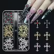 3d cross nail art zircon embedded retro alloy rhinestones Y2K gothic punk metal style nail accessories DIY charm nail decoration
3d cross nail art zircon embedded retro alloy rhinestones Y2K gothic punk metal style nail accessories DIY charm nail decoration