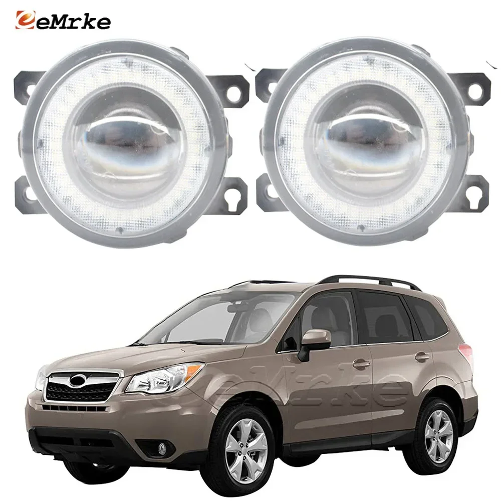 Left + Right Side Car Lens LED Fog Lights Assembly for Subaru Forester XC 2014 2015 2016 Angel Eye DRL Daytime Runinng Light
Left + Right Side Car Lens LED Fog Lights Assembly for Subaru Forester XC 2014 2015 2016 Angel Eye DRL Daytime Runinng Light