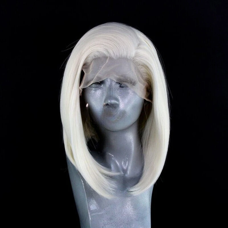 Platinum Blonde Natural Stright Short Bob Hair Synthetic Lace Front Wigs Heat OK
Platinum Blonde Natural Stright Short Bob Hair Synthetic Lace Front Wigs Heat OK