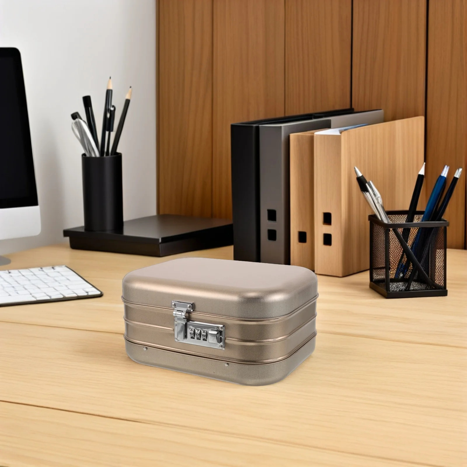 Square Tinplate Combination Lock Storage Box Vintage Metal Lockable Keepsake Jewelry Souvenirs Container 8.45x6.48x4.32in Secure
Square Tinplate Combination Lock Storage Box Vintage Metal Lockable Keepsake Jewelry Souvenirs Container 8.45x6.48x4.32in Secure