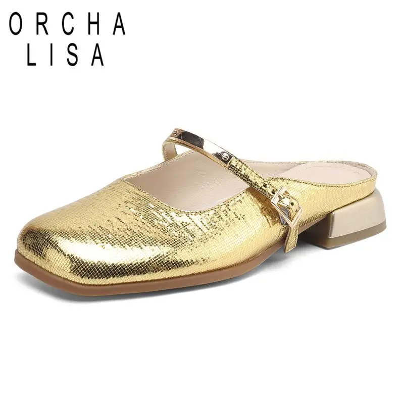 ORCHA LISA Soft Women Sandals Round Toe Low Heels Buckle Strap Slip On Mules Plus Size 41 42 32 33 Fashion Daily Shoes Spring
ORCHA LISA Soft Women Sandals Round Toe Low Heels Buckle Strap Slip On Mules Plus Size 41 42 32 33 Fashion Daily Shoes Spring