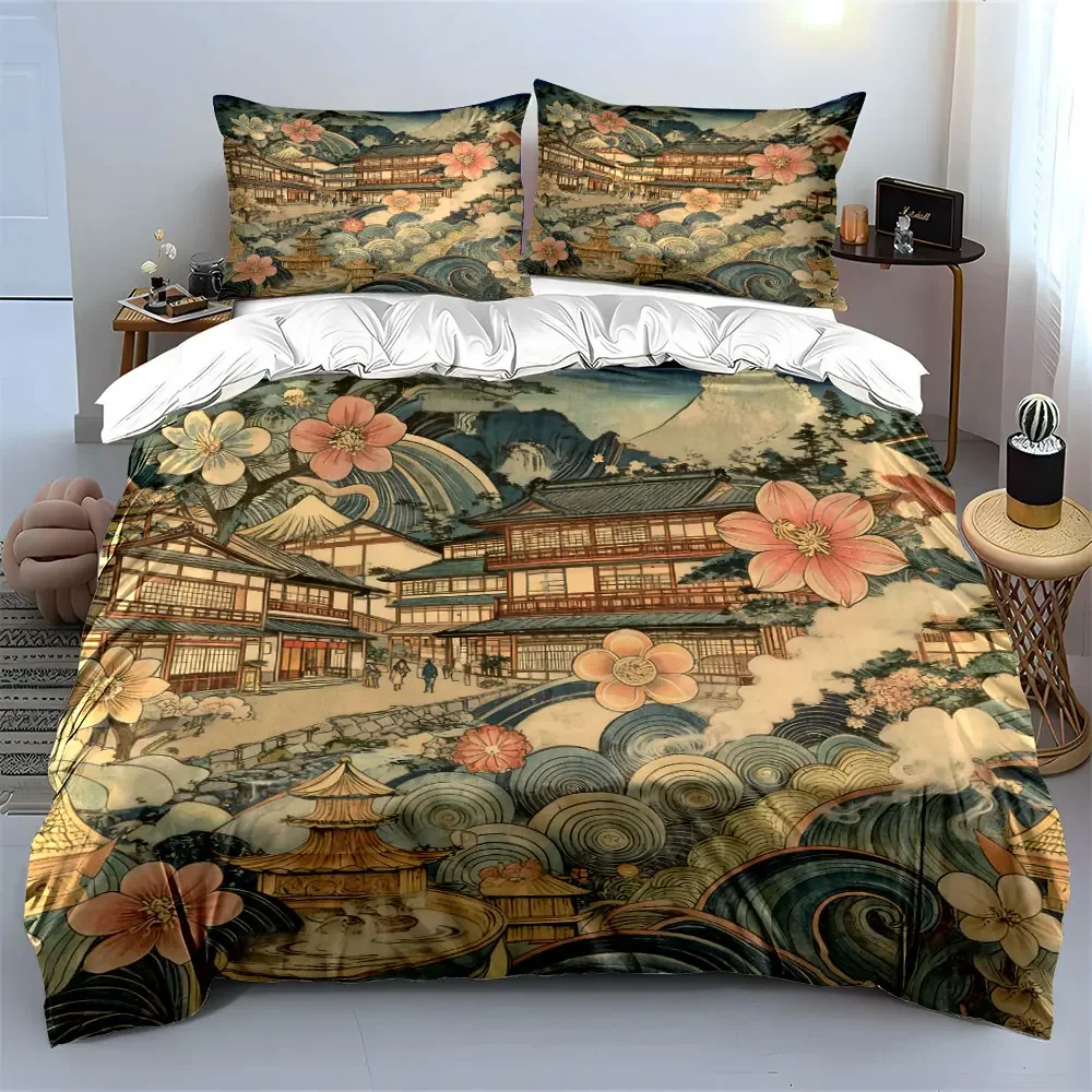 Japanese Landscape Three-Piece Set Decor Soft Comfortable Duvet Cover Bedding Set Included 1*Duvet Cover & 2*Pillowcases,gift
Japanese Landscape Three-Piece Set Decor Soft Comfortable Duvet Cover Bedding Set Included 1*Duvet Cover & 2*Pillowcases,gift