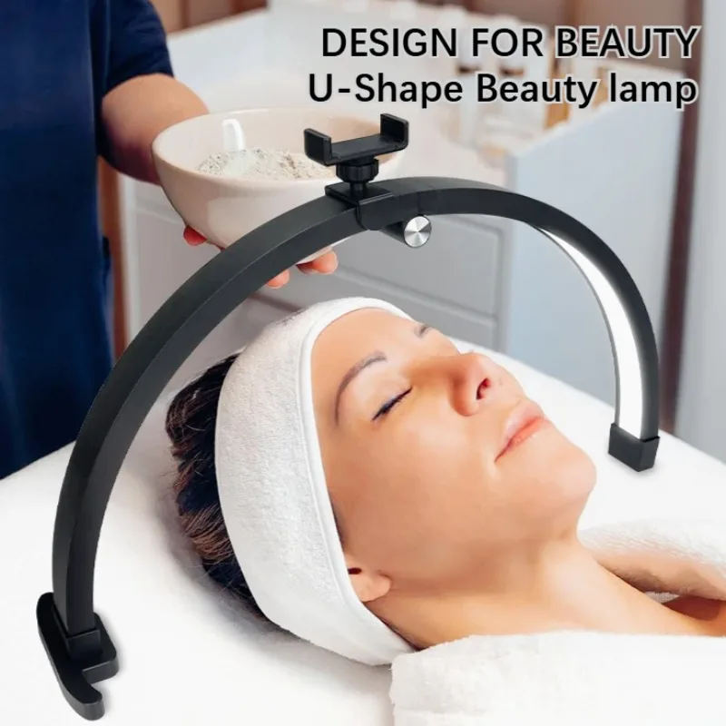 40W Half Moon Lamp 56cm Manicure Eyelash Extension LED Beauty lamp Salon Desk Fill Light for Phone Holder Collapsible Nail Light
40W Half Moon Lamp 56cm Manicure Eyelash Extension LED Beauty lamp Salon Desk Fill Light for Phone Holder Collapsible Nail Light