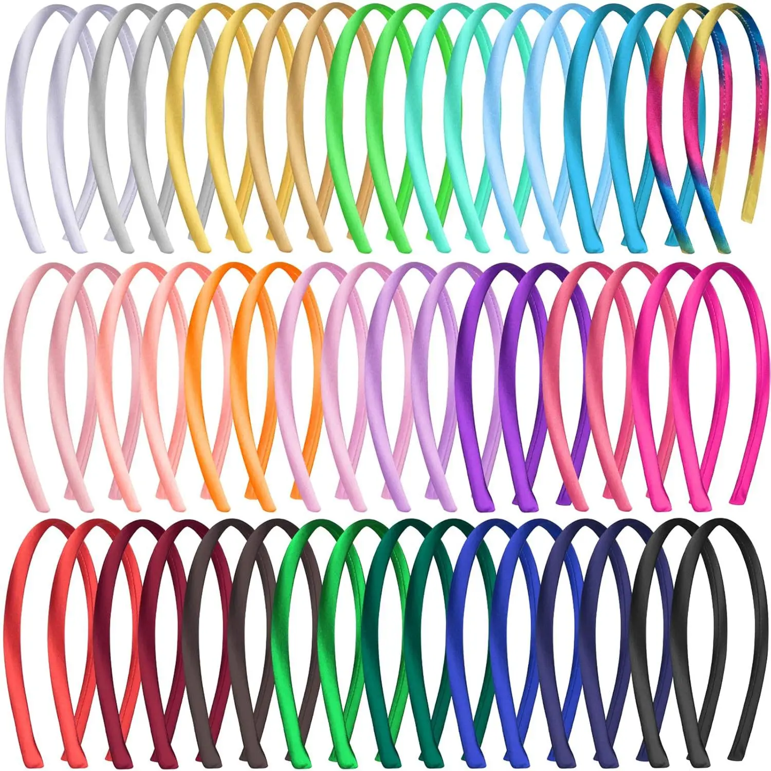 30 Pcs/Lot 10mm Candy Color Hairband Colourful Satin Covered Plastic Kids Elastic Bands Hair Accessories
30 Pcs/Lot 10mm Candy Color Hairband Colourful Satin Covered Plastic Kids Elastic Bands Hair Accessories