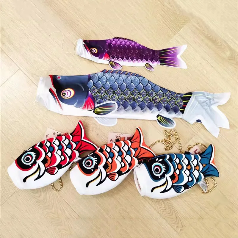 Koi Fish Carp Crossbody Shoulder Bag Plush Toy Cartoon Animal New Year Satchel Package Storage Pack Handbag Boy Girl Friend Gift
Koi Fish Carp Crossbody Shoulder Bag Plush Toy Cartoon Animal New Year Satchel Package Storage Pack Handbag Boy Girl Friend Gift