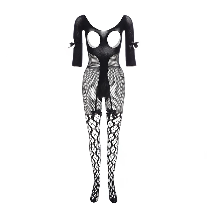 Ladies Bow Sexy Lingerie Open Crotch Fishnet Body Stockings Garter Nightgown
Ladies Bow Sexy Lingerie Open Crotch Fishnet Body Stockings Garter Nightgown