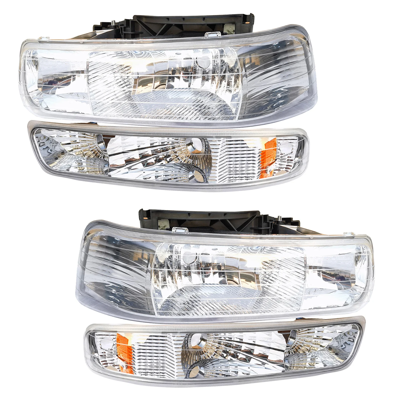 Headlight for 99-02 Silverado,00-06 Chevrolet Suburban Tahoe,Clear Lens, 1 Pair
Headlight for 99-02 Silverado,00-06 Chevrolet Suburban Tahoe,Clear Lens, 1 Pair
