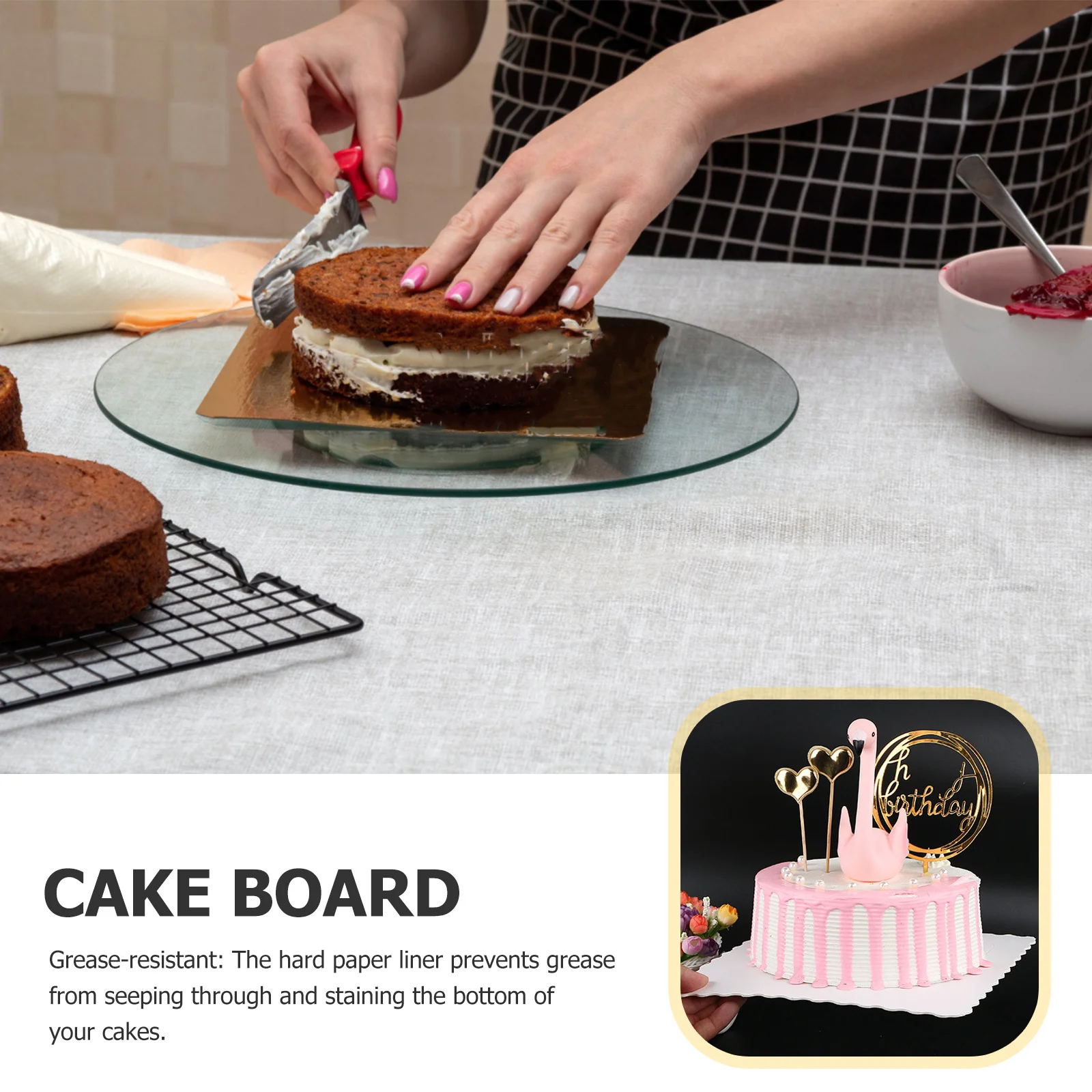 10pcs 6 Inch Square Board Thickened Paper Drum Grease Resistant For Mousse Cakes Baking Cake Plate Decorative Base Trays
10pcs 6 Inch Square Board Thickened Paper Drum Grease Resistant For Mousse Cakes Baking Cake Plate Decorative Base Trays