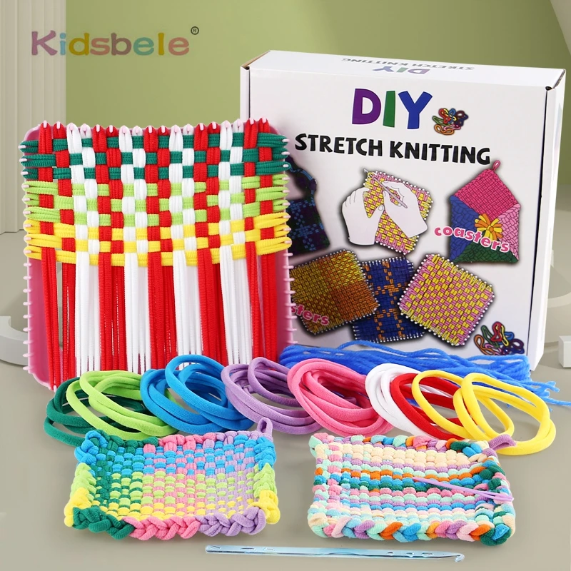 Kids DIY Weaving Loom Kit Colorful Craft Flexible Potholder Knitting Wallet Handmade Braiding Toy for Early Creative Development
Kids DIY Weaving Loom Kit Colorful Craft Flexible Potholder Knitting Wallet Handmade Braiding Toy for Early Creative Development