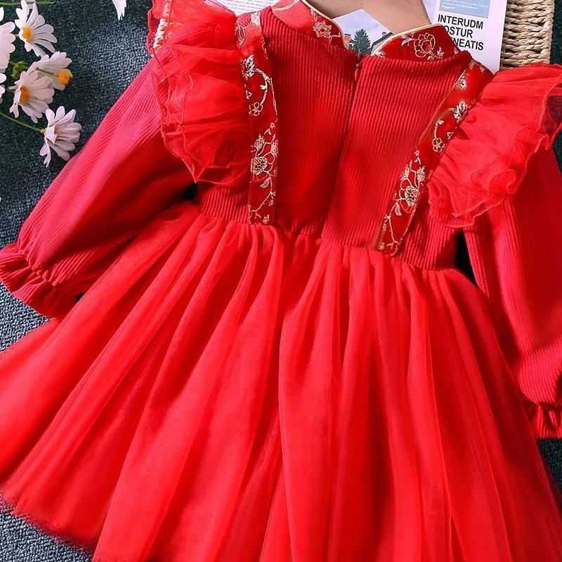 Китайское платье для маленьких девочек на осень-зиму, традиционная этническая мода, одежда для дня рождения, размеры 80-140 см
Китайское платье для маленьких девочек на осень-зиму, традиционная этническая мода, одежда для дня рождения, размеры 80-140 см