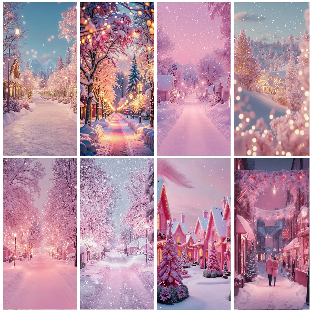 Pink Snow Scene Door Cover Christmas Party Decorations Snowflake And Snow House Photography Backdrop Forest Light Studio Supplie
Pink Snow Scene Door Cover Christmas Party Decorations Snowflake And Snow House Photography Backdrop Forest Light Studio Supplie