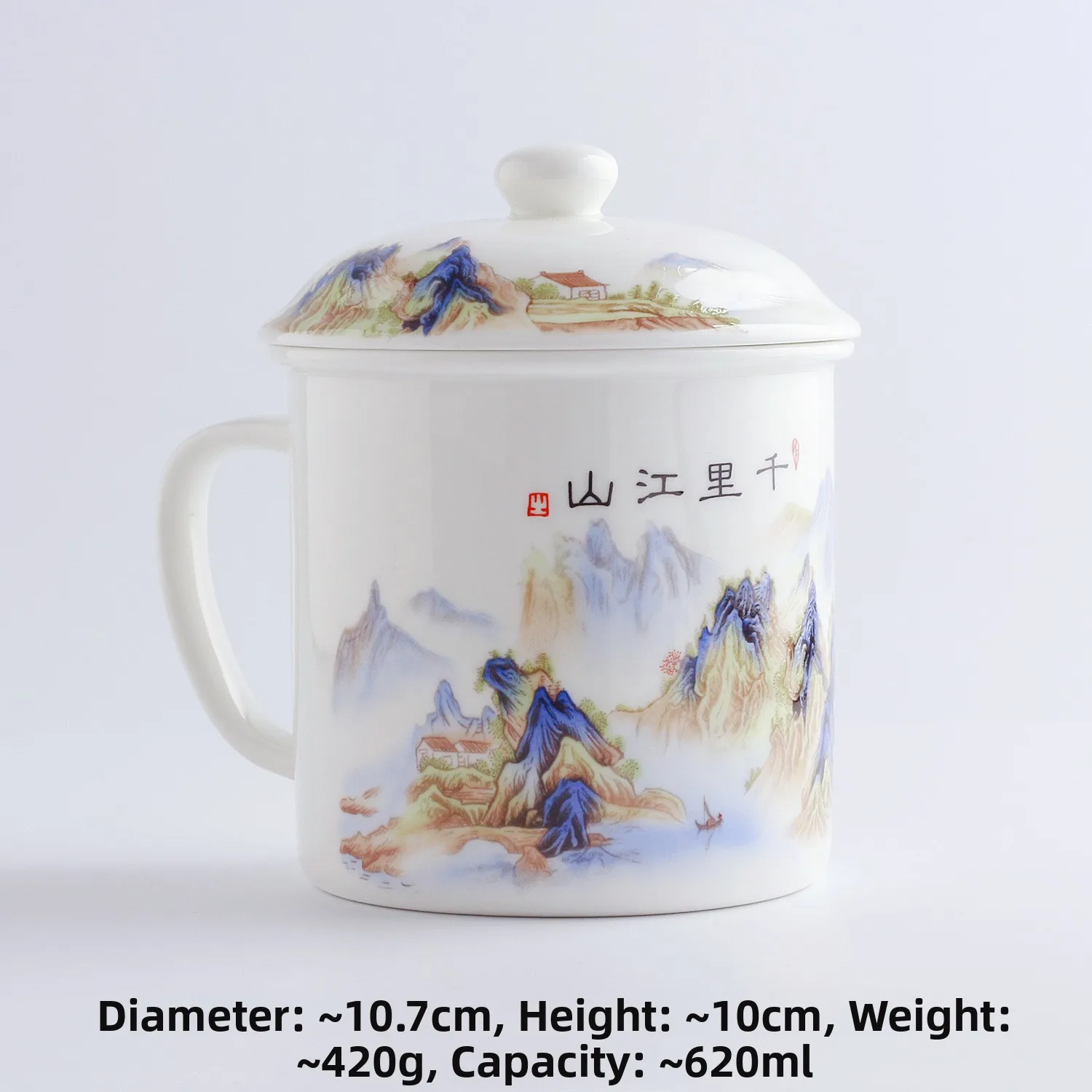 Large Capaci Cerc Mug with Lid Chinese Sle Tea Cup Office Coffee Cup Home Use Water Cup Tangan Bone China Mug
Large Capaci Cerc Mug with Lid Chinese Sle Tea Cup Office Coffee Cup Home Use Water Cup Tangan Bone China Mug