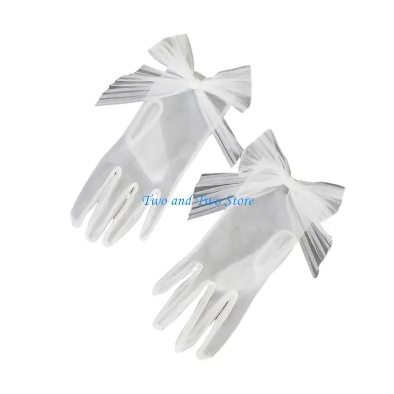 HX6F Bowknot Thin Gloves for Women Wedding Dancing Elastic Full Finger Gloves Tulle
HX6F Bowknot Thin Gloves for Women Wedding Dancing Elastic Full Finger Gloves Tulle