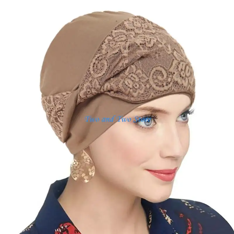 HX6F Full Head Coverage Lace Turban for Women, Front Twist Band Cap for Daily Outfits, Hair Cover and Simple Styling
HX6F Full Head Coverage Lace Turban for Women, Front Twist Band Cap for Daily Outfits, Hair Cover and Simple Styling