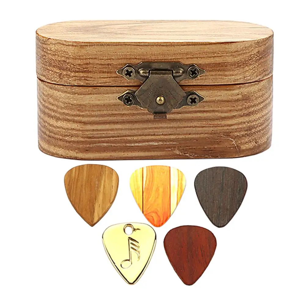 1 set Guitar Pick Set Walnut Wood Case for Acoustic Electric Guitar Picks Storage Display Musical Instrument Accessories
1 set Guitar Pick Set Walnut Wood Case for Acoustic Electric Guitar Picks Storage Display Musical Instrument Accessories