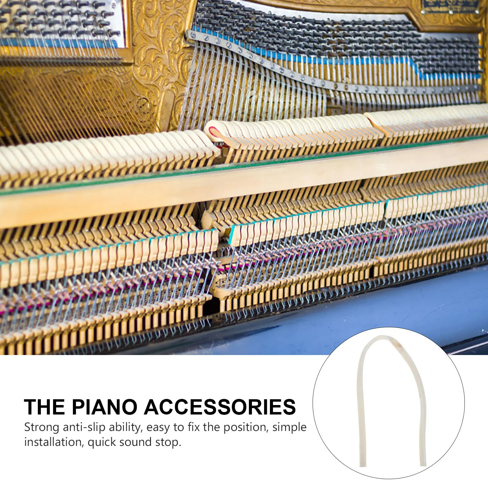 Practical Piano Mute Strap Wool Muffler Strap Quick Sound Stop Piano Tuning Accessory Mediant and Temperament Tools 
Practical Piano Mute Strap Wool Muffler Strap Quick Sound Stop Piano Tuning Accessory Mediant and Temperament Tools