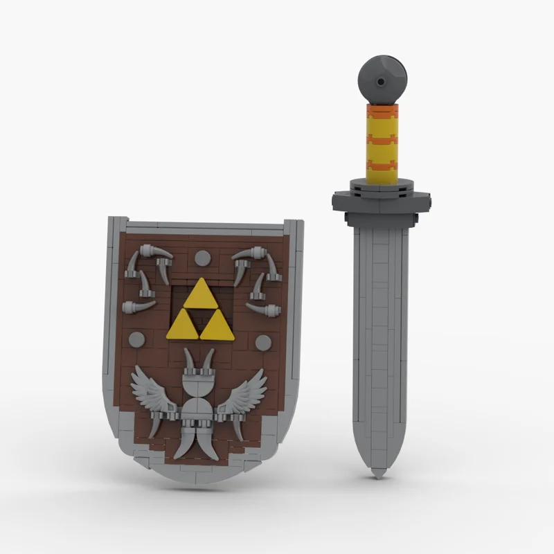 370pcs MOC Zelda Hero Sword Shield Model Building Blocks Christmas Gift Architecture Toys Creative Idea Education Brick Kids
370pcs MOC Zelda Hero Sword Shield Model Building Blocks Christmas Gift Architecture Toys Creative Idea Education Brick Kids