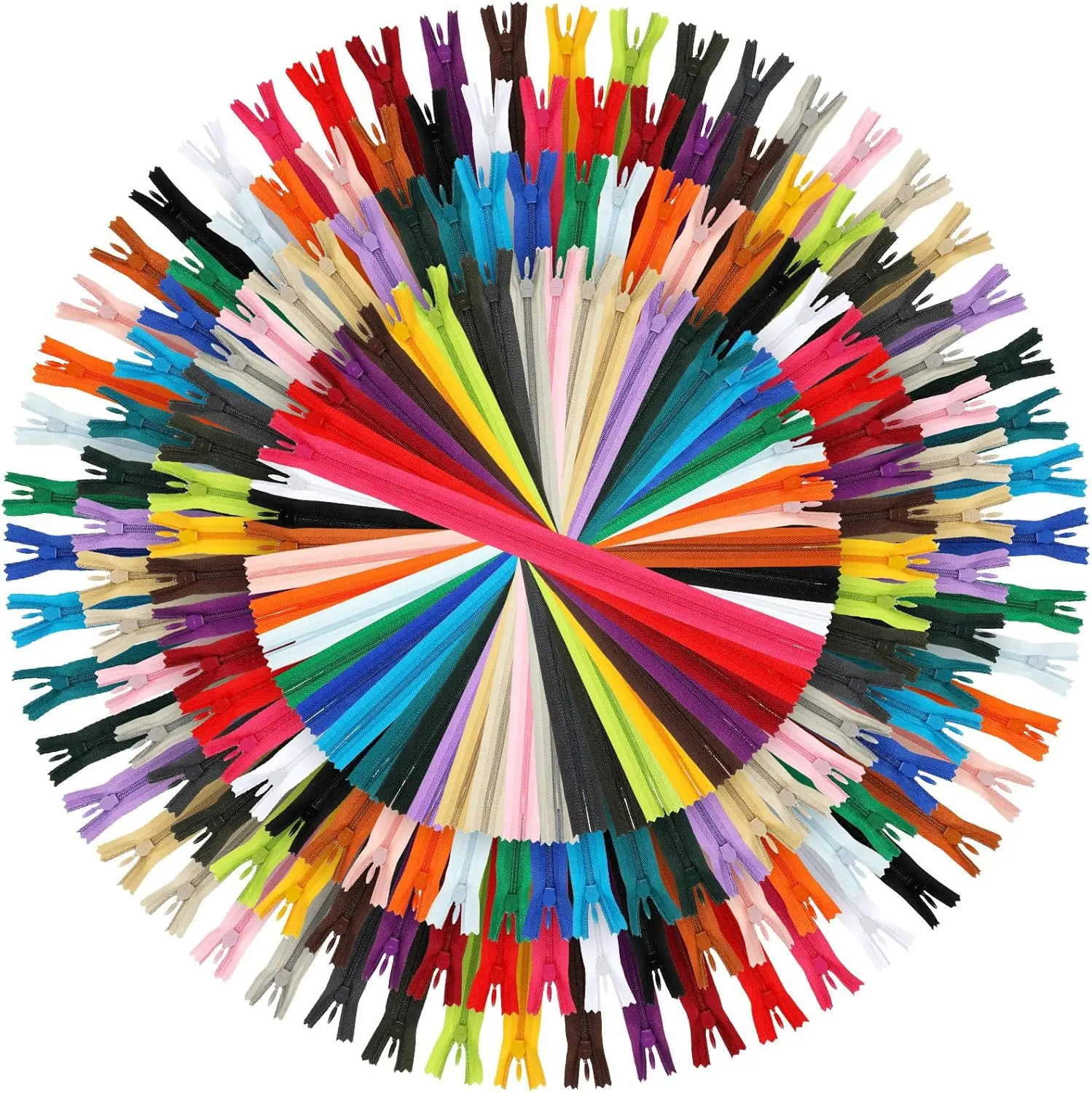 200 Pcs Nylon Invisible Zippers for Sewing, Assorted Colors 6-18 Inch
200 Pcs Nylon Invisible Zippers for Sewing, Assorted Colors 6-18 Inch