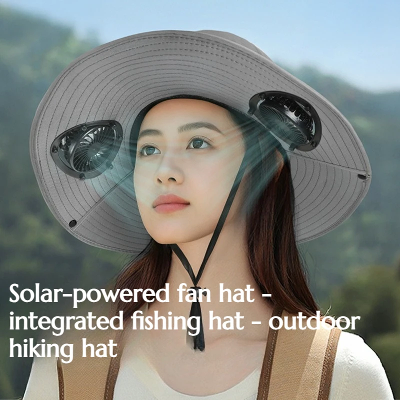 Solar Powered Fan Integrated Fishing Hat Outdoor Camping Hiking Hat Sun Shading Sun Protection Breathable Quick Drying Hat
Solar Powered Fan Integrated Fishing Hat Outdoor Camping Hiking Hat Sun Shading Sun Protection Breathable Quick Drying Hat