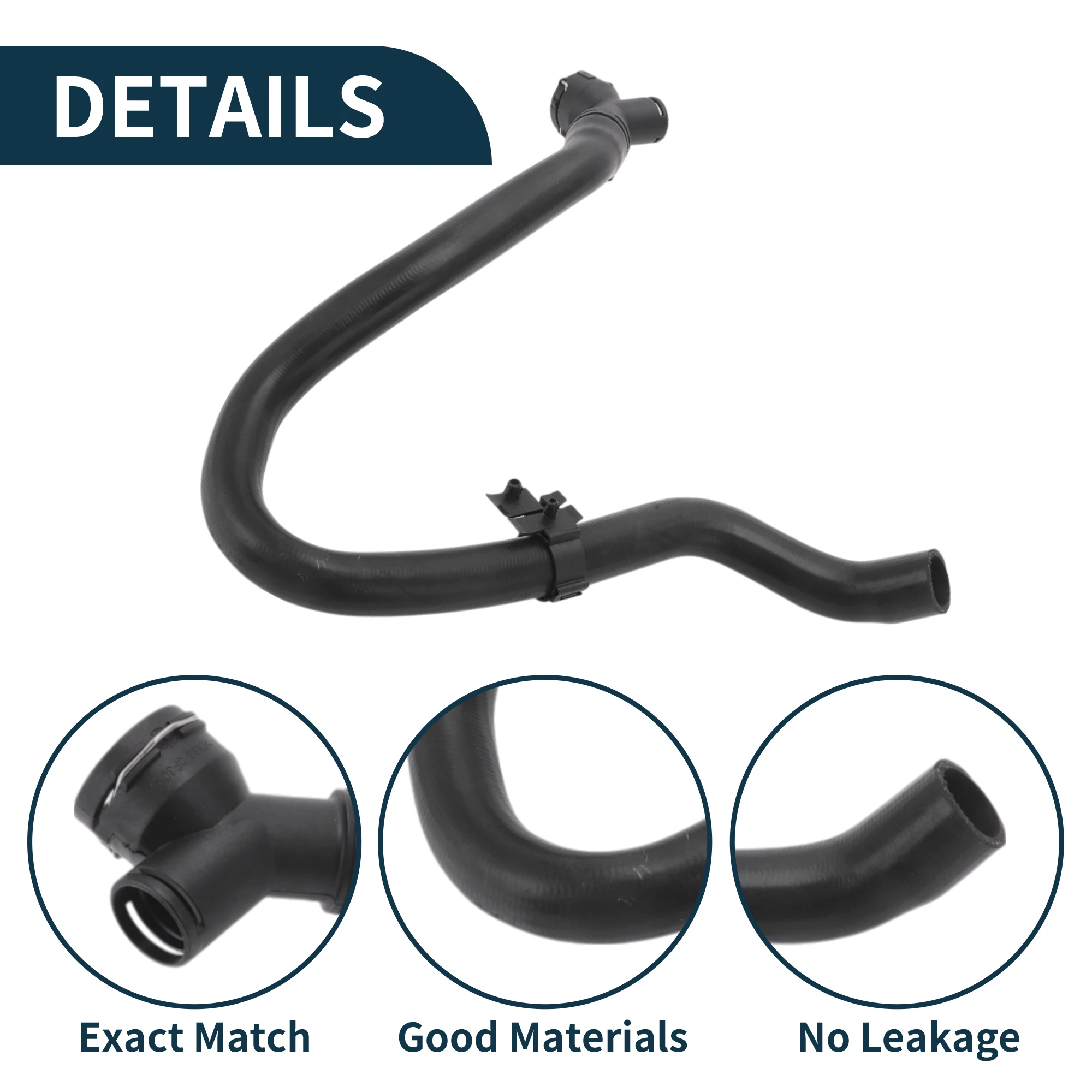 UXCELL Radiator Hose Heater Hose No.L1K0122051BE for Audi A3 2010 Black Rubber Plastic 1 Pc Coolant Tubes Good Sealing
UXCELL Radiator Hose Heater Hose No.L1K0122051BE for Audi A3 2010 Black Rubber Plastic 1 Pc Coolant Tubes Good Sealing