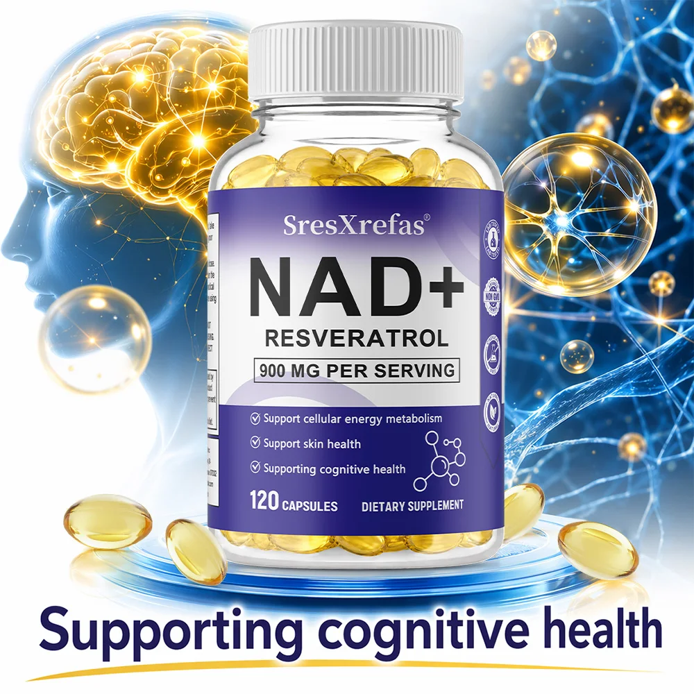 NAD+ Capsules 500mg, Trans-Resveratrol & Quercetin, Support Skin Cell Health, Energy & Antioxidant, Anti Aging, Vegetarian
NAD+ Capsules 500mg, Trans-Resveratrol & Quercetin, Support Skin Cell Health, Energy & Antioxidant, Anti Aging, Vegetarian