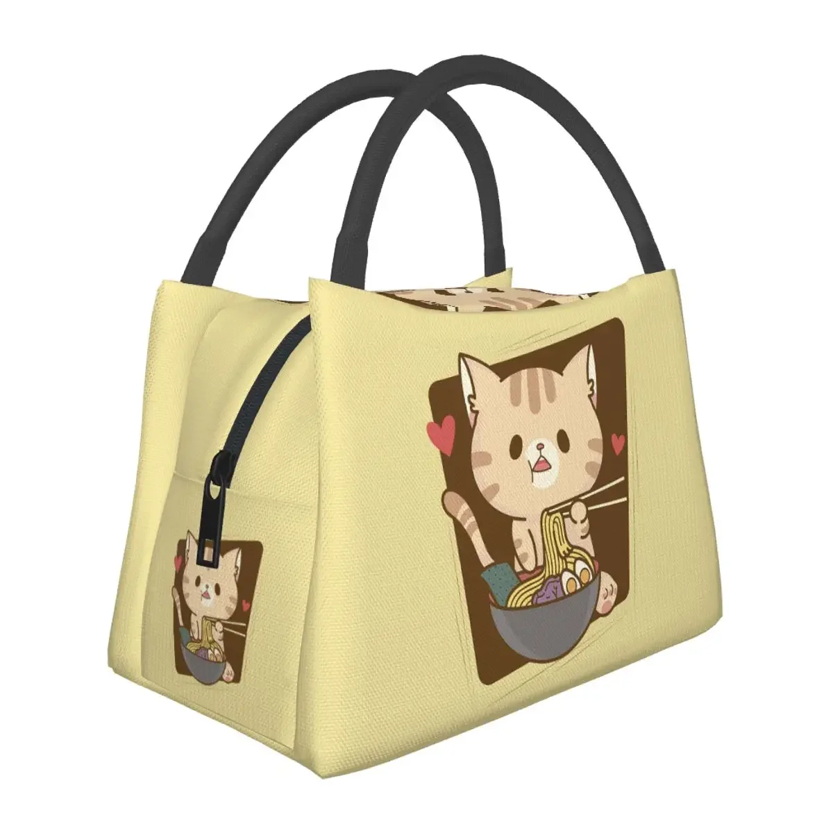 Cute Cat Eating Ramen Lunch Bags Insulated Bento Box Lunch Tote Picnic Bags Cooler Thermal Bag for Woman Student Travel
Cute Cat Eating Ramen Lunch Bags Insulated Bento Box Lunch Tote Picnic Bags Cooler Thermal Bag for Woman Student Travel