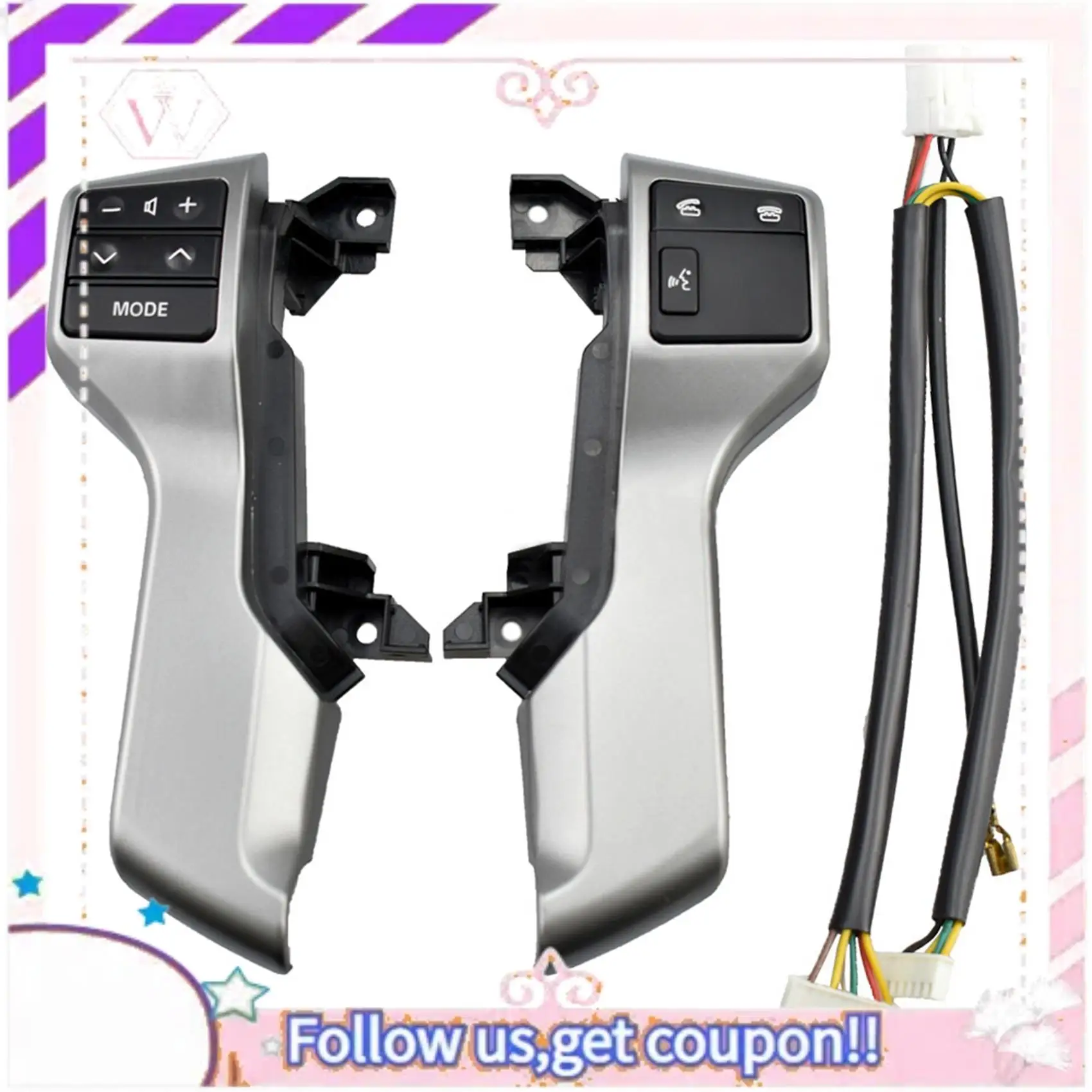 Easy To Use Car Multifunction Steering Wheel Control Switch 84250-60160 For Toyota Land Cruiser Prado 150 GRJ150 KDJ150
Easy To Use Car Multifunction Steering Wheel Control Switch 84250-60160 For Toyota Land Cruiser Prado 150 GRJ150 KDJ150